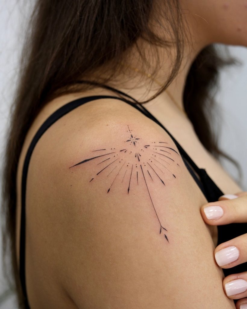 arrow shoulder tattoo