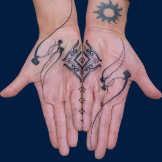 palm tattoo ideas