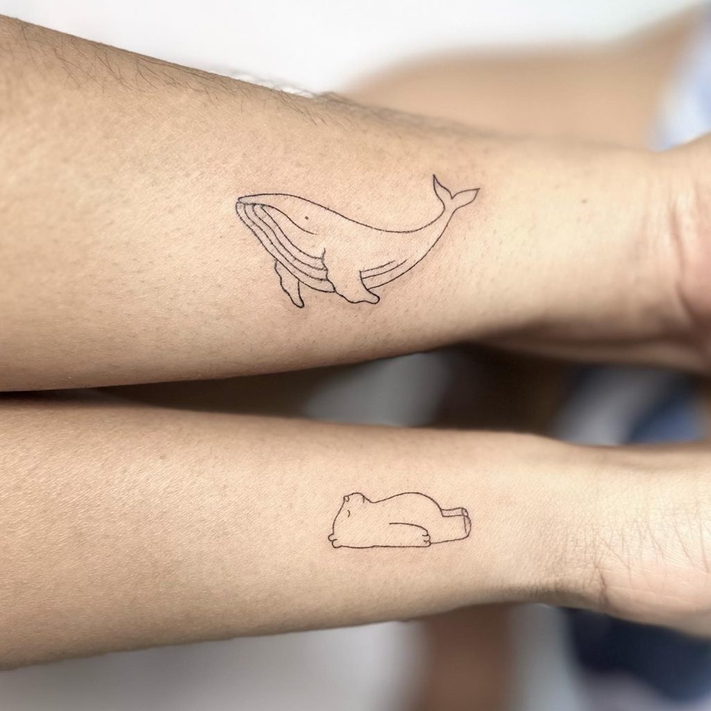 dainty animal tattoo in the wrist