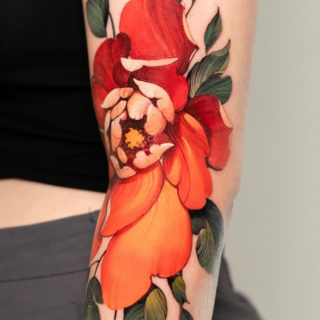 peony tattoo ideas for women